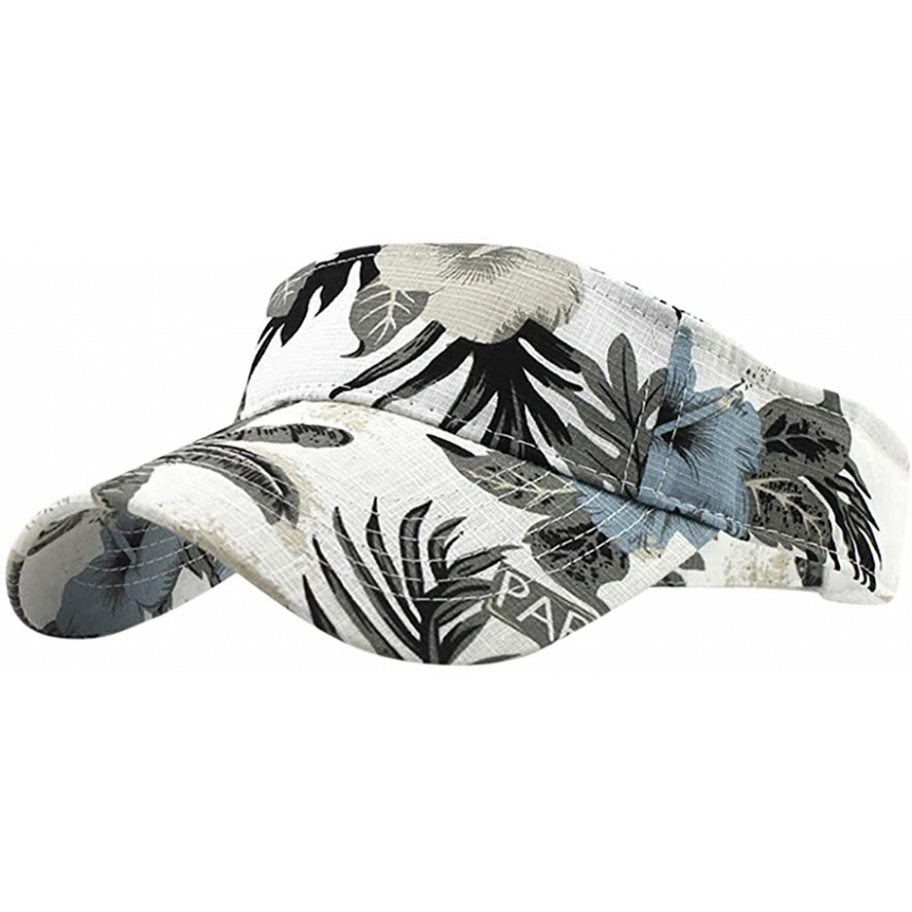 Visors Sun Sports Visor Men Women-Cotton Cap Hat-Baseball Cap - Wh2 - CZ196MA750N $6.55