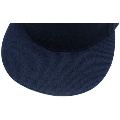 Baseball Caps Custom Embroidered Hip-hop Hat Personalized Adjustable Hip-hop Cap Add Your Text - Dark Blue - CA18H5H745G $20.94
