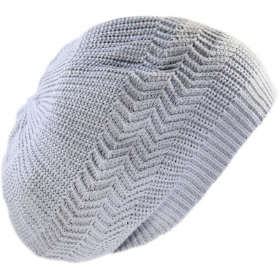 Skullies & Beanies Unisex Cotton Classic Rasta Beanie Tam - Silver Gray - CX189ZIK23Z $17.47