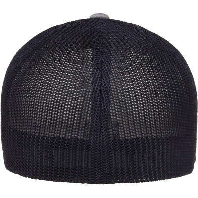 Baseball Caps Men's Melange Stretch Mesh Cap - Heather/Navy - C318E4Q5683 $11.76