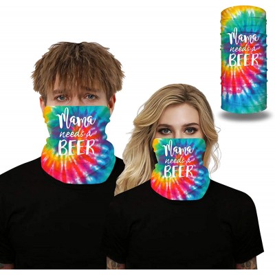 Balaclavas Tie Dye Print Headband Bandana Scarf Neck Warmer Headwear Balaclava for Sports - Need a Beer - CF199XT9S2K $12.27