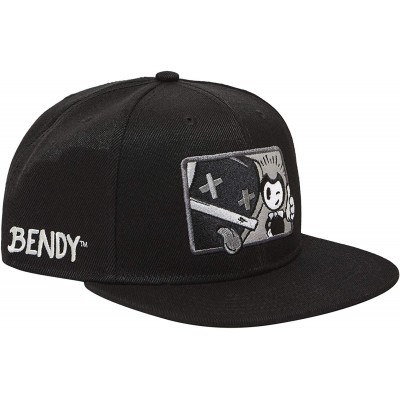 Baseball Caps Hat - Black and White Bendy Hat - Bendy Snapback Hats - Bendy Ko - CM18AIQ0NZC $18.55