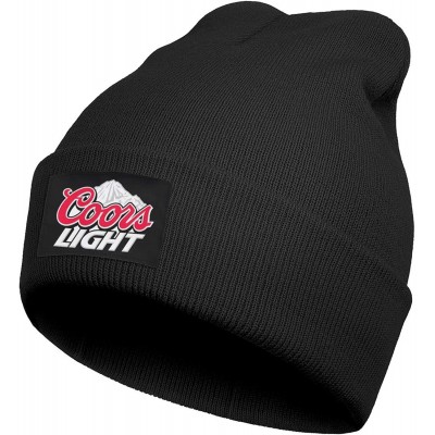 Skullies & Beanies Unisex Winter Outdoor Sport Ski Knit Caps Coors-Light-Beer-Logo- Beanie Hat for Men's & Women - CK1934NZ6A...
