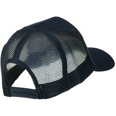 Baseball Caps Korea Veteran Military Patched Mesh Back Cap - Navy - CG11MJ40AOR $16.43