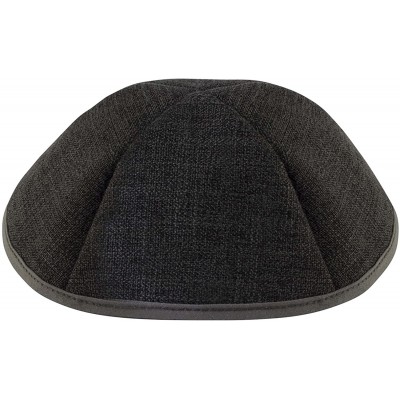 Fedoras Woven Burlap Kippah - Gray - C0185S6N86U $16.84