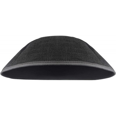 Fedoras Woven Burlap Kippah - Gray - C0185S6N86U $16.84