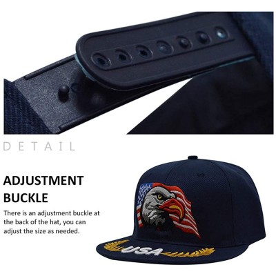 Baseball Caps 3D Embroidery Dad Hat Patriotic Eagle American Flag Adjustable Baseball Cap Classic Strapback Cap - CB18QZOTQT3...