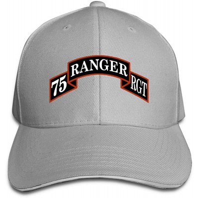 Baseball Caps 75st Ranger Regiment Unisex Hats Trucker Hats Dad Baseball Hats Driver Cap - Gray - CQ18LYH3Q50 $17.94