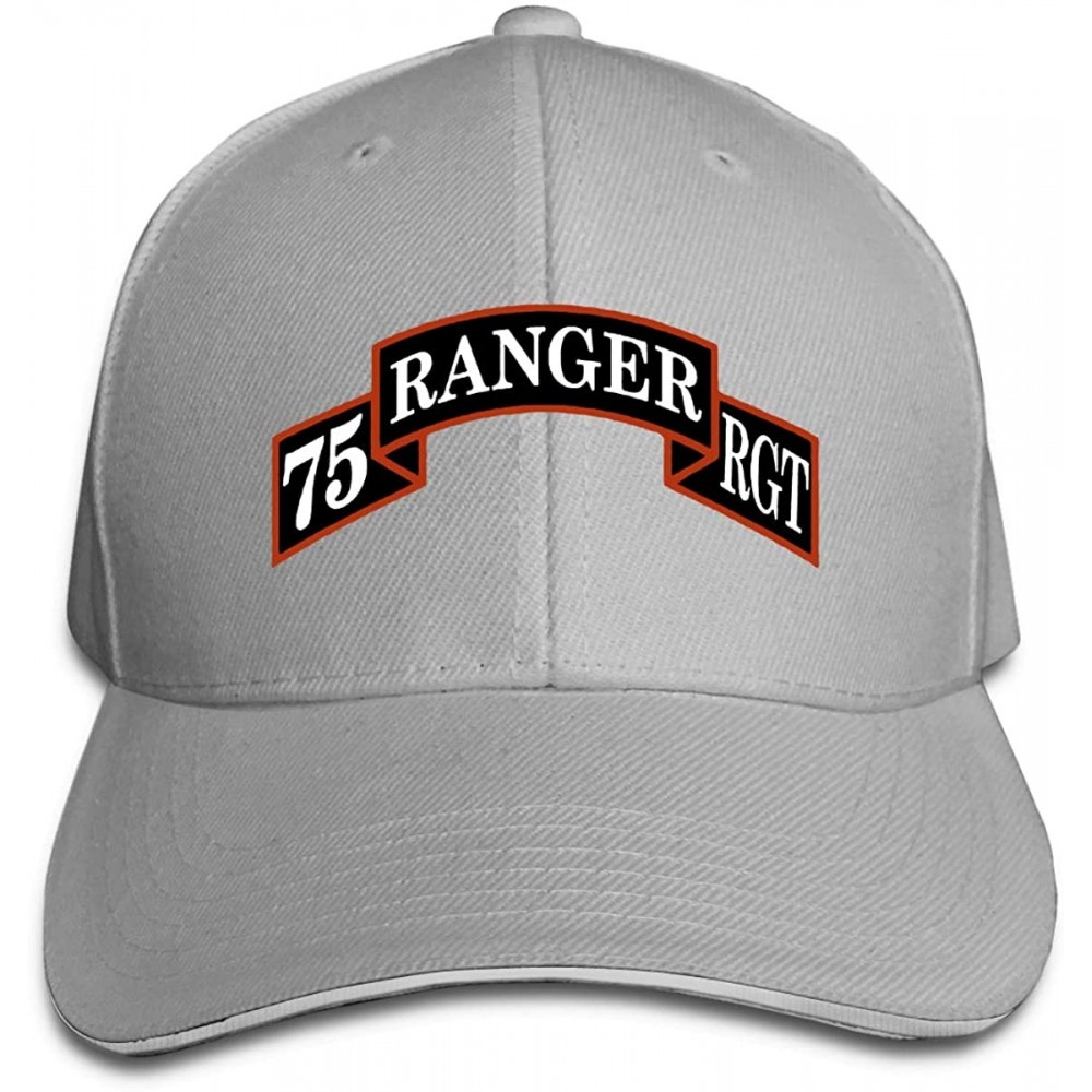 Baseball Caps 75st Ranger Regiment Unisex Hats Trucker Hats Dad Baseball Hats Driver Cap - Gray - CQ18LYH3Q50 $17.94
