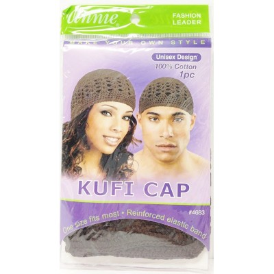 Skullies & Beanies Kufi Cap Brown 4683 - Brown - C21104BYYP9 $10.05