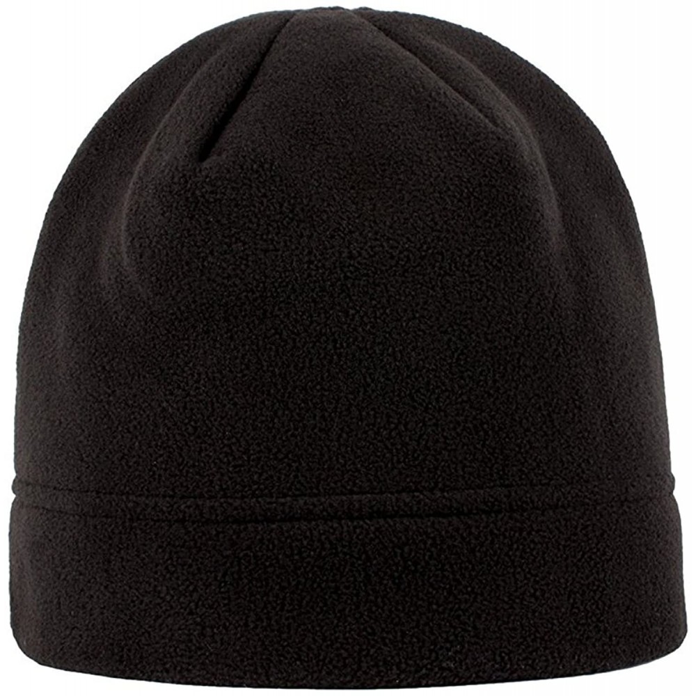 Skullies & Beanies Beanie for Men - Super Soft Insulated Fleece Beanie Hat - Black - CZ12J6ZDH01 $10.64