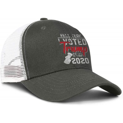 Baseball Caps Trump-2020-white-and-red- Baseball Caps for Men Cool Hat Dad Hats - Trump 2020 White-14 - C918UCM67UW $11.12