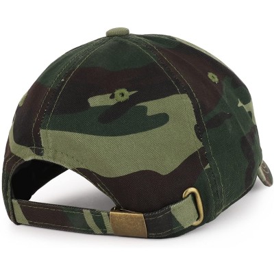 Baseball Caps Number 1 Grandpa Embroidered Soft Crown 100% Brushed Cotton Cap - Camo - C118STDMXIA $16.12