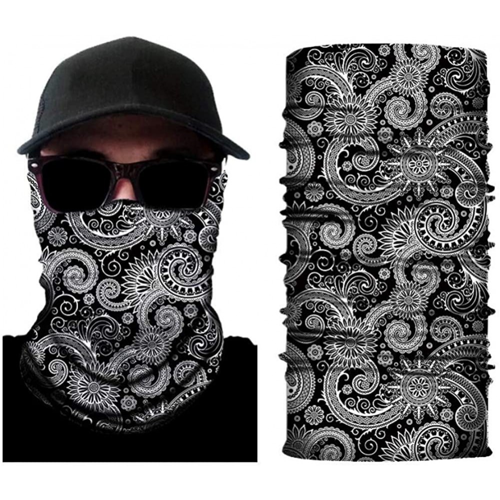 Balaclavas Bandana Face Mask Neck Gaiter Magic Scarf Balaclava Headband for Sun Dust UV - Vintage-a - C51978XEC4L $11.25