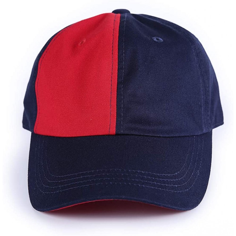 Baseball Caps Base Ball Cap for Women and Men Kids - Red Black - CU18XZK3H6I $11.31