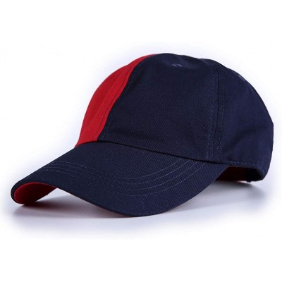 Baseball Caps Base Ball Cap for Women and Men Kids - Red Black - CU18XZK3H6I $11.31