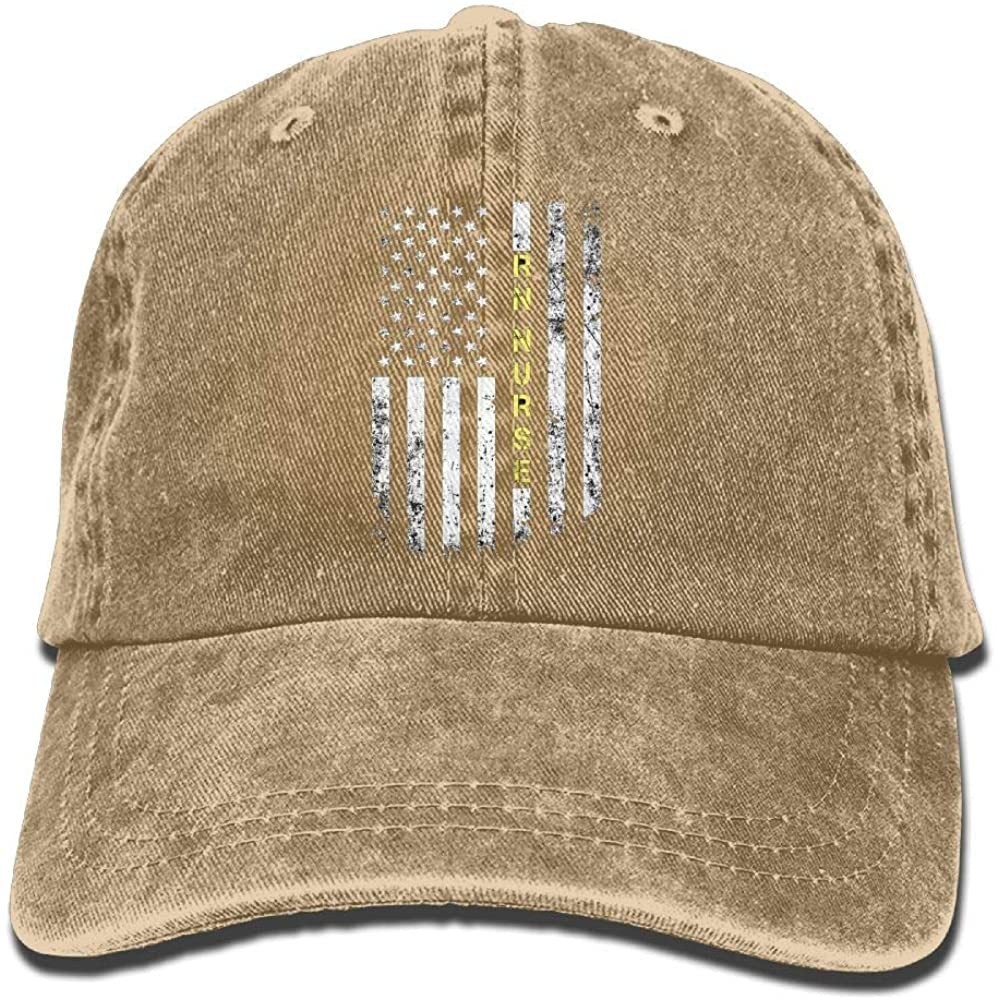 Baseball Caps Rn Nurse American Flag Truck Driver Hat Unisex Adjustable Baseball Caps - Natural - CR18HE8ITQ7 $16.69