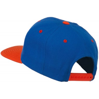 Baseball Caps Flat Bill Hip Hop Casual Girl Embroidered Cap - Royal Orange - CM11KCHJRI9 $31.60