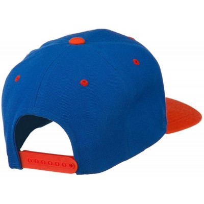 Baseball Caps Flat Bill Hip Hop Casual Girl Embroidered Cap - Royal Orange - CM11KCHJRI9 $31.60