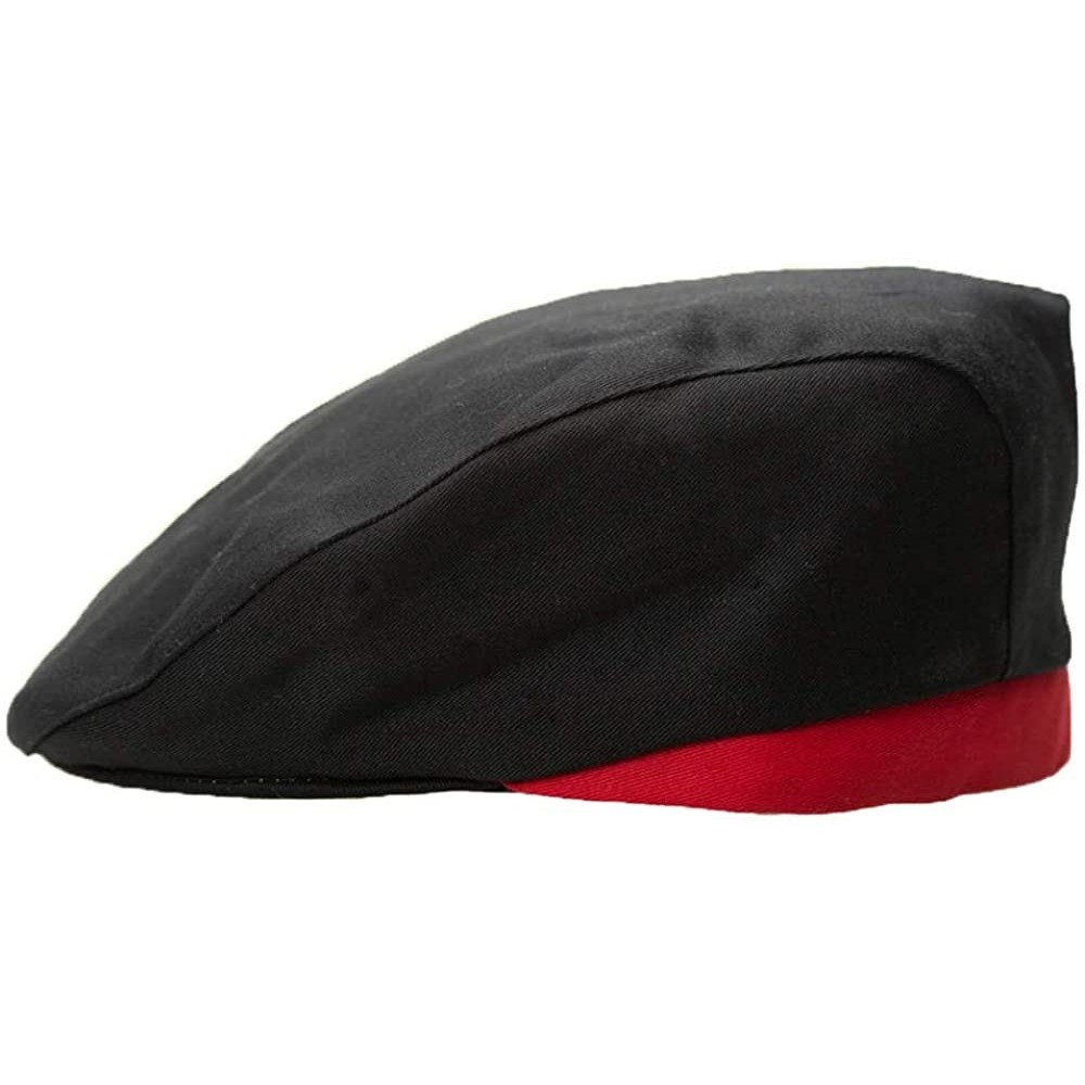 Skullies & Beanies Men Women Chef Catering Baker Kitchen Cook Hat Duckbill Beret Caps - Black - C018IR6SLHZ $8.41