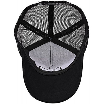 Baseball Caps Camp Crystal Lake Adjustable Grid Baseball Cap Snapback Washed Dad Hat Trucker Cap for Mens Womens - Gray - CT1...