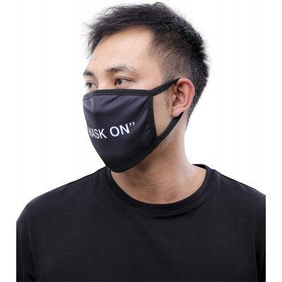 Balaclavas Bandana Fashion Face Mask - """Mask On"" Black" - C5198E5WHZY $16.29