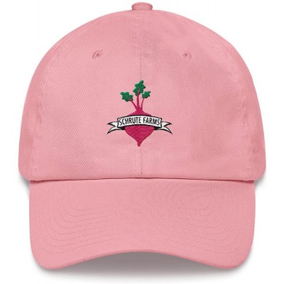 Baseball Caps Schrute Farms The Office Hat Dwight Schrute Beet Farm Embroidered The Office Fan Gift - Pink - CQ18CIKWZ4G $30.87