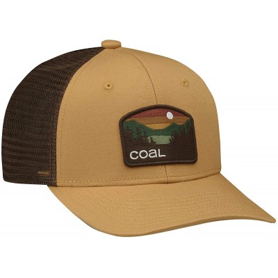 Baseball Caps Men's The Hauler Low Mesh Back Trucker Hat Adjustable Snapback Cap - Mustard - CT18XWTGOCQ $28.91