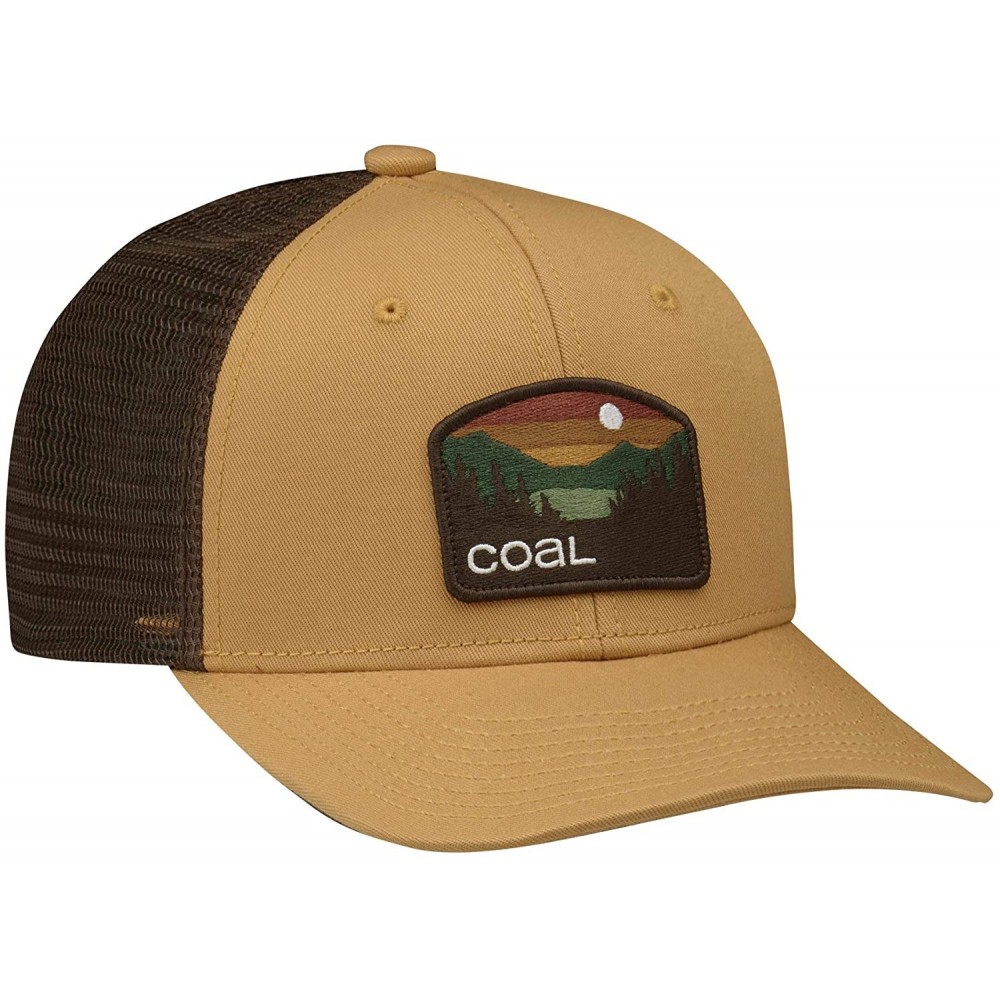 Baseball Caps Men's The Hauler Low Mesh Back Trucker Hat Adjustable Snapback Cap - Mustard - CT18XWTGOCQ $28.91