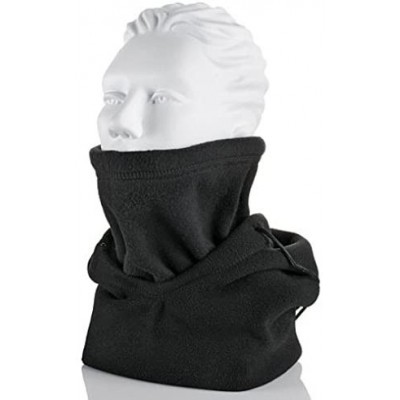 Skullies & Beanies Polarex 6-in-1 Fleece Hood - Black - CT11FALW2P1 $9.00