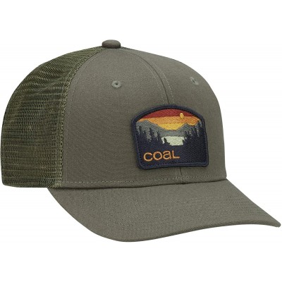 Baseball Caps Men's The Hauler Low Mesh Back Trucker Hat Adjustable Snapback Cap - Mustard - CT18XWTGOCQ $28.91