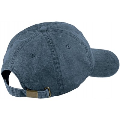 Baseball Caps Slay Embroidered Cotton Adjustable Washed Cap - Navy - CB12NEV9TIU $18.98