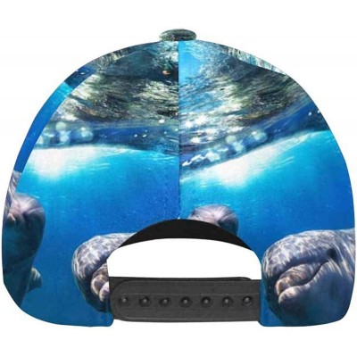 Baseball Caps Octopus Tentacles Sea Turtle Dolphin Adjustable Unisex Men Women All Over Print Dad Caps Classic Baseball Hats ...