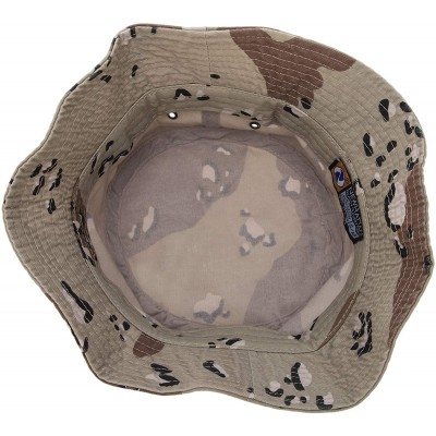 Bucket Hats 100% Cotton Bucket Hat for Men- Women- Kids - Summer Cap Fishing Hat - Desert Camo - CE18H2YLAXE $14.87