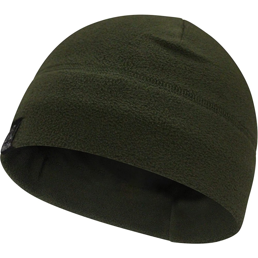 Skullies & Beanies Tactical Fleece Watch Cap Beanie - Skull Cap Fleece Hat - Mens & Women - Od Green - CI188GIE3ZR $8.33