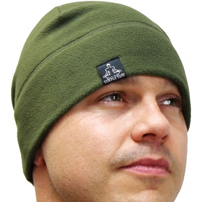 Skullies & Beanies Tactical Fleece Watch Cap Beanie - Skull Cap Fleece Hat - Mens & Women - Od Green - CI188GIE3ZR $8.33