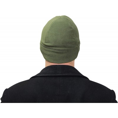 Skullies & Beanies Tactical Fleece Watch Cap Beanie - Skull Cap Fleece Hat - Mens & Women - Od Green - CI188GIE3ZR $8.33