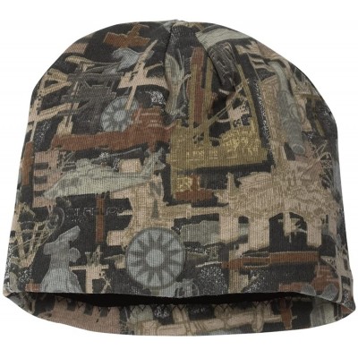 Skullies & Beanies LCB08 Men's Breakup 8 Inch Knit Cap - Oil Field Camouflage - CS11WKPMMPV $8.99