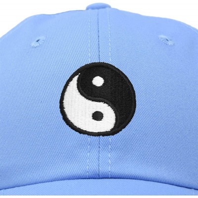 Baseball Caps Ying Yang Dad Hat Baseball Cap Zen Peace Balance Philosophy - Light Blue - CI18XOC06YU $13.04