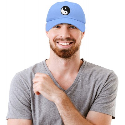 Baseball Caps Ying Yang Dad Hat Baseball Cap Zen Peace Balance Philosophy - Light Blue - CI18XOC06YU $13.04