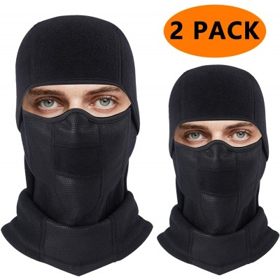 Balaclavas Balaclava Ski Face Mask Face Cover for Cold Windproof Skiing Motorcycle Cycling - B-black+black - CO18KZZIWO7 $18.01