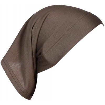 Skullies & Beanies Women's Hijab Cap Under Scarf Bone Bonnet Head Wrap Cover - Coffee - CE120UV0RT9 $10.51