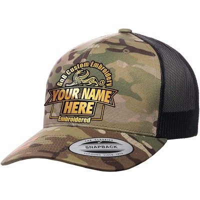 Baseball Caps Yupoong Retro Trucker Custom Hat - Multicam Camo - C818HO2UC49 $22.45