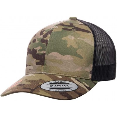 Baseball Caps Yupoong Retro Trucker Custom Hat - Multicam Camo - C818HO2UC49 $22.45