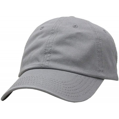Baseball Caps Vintage Washed Cotton Adjustable Dad Hat Baseball Cap - Gray - CF192W4Q50S $15.48