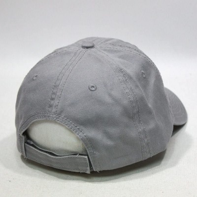 Baseball Caps Vintage Washed Cotton Adjustable Dad Hat Baseball Cap - Gray - CF192W4Q50S $15.48