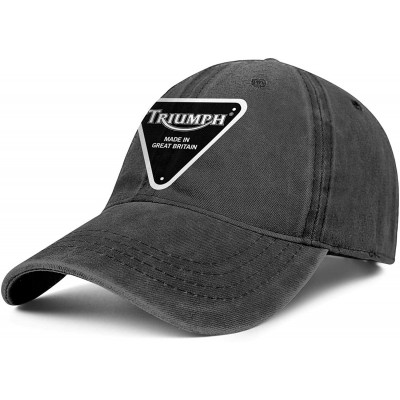 Baseball Caps Dad Hat Cotton Snapback Adjustable Denim Cap for Men Women - Black-56 - C718ULDRLW9 $19.48