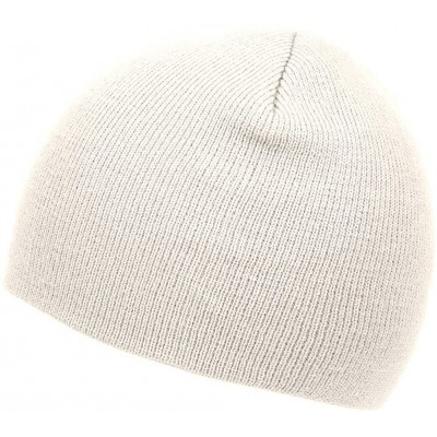 Skullies & Beanies Short Cuffless Beanies - White - C512MH0D9MN $8.74