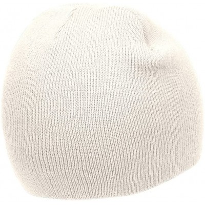 Skullies & Beanies Short Cuffless Beanies - White - C512MH0D9MN $8.74