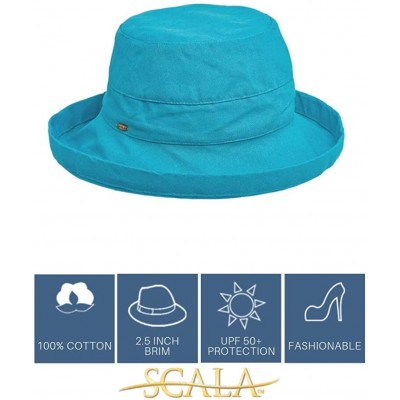 Sun Hats Women's Medium Brim Cotton Hat - Periwinkle - CX11K0NG779 $29.30